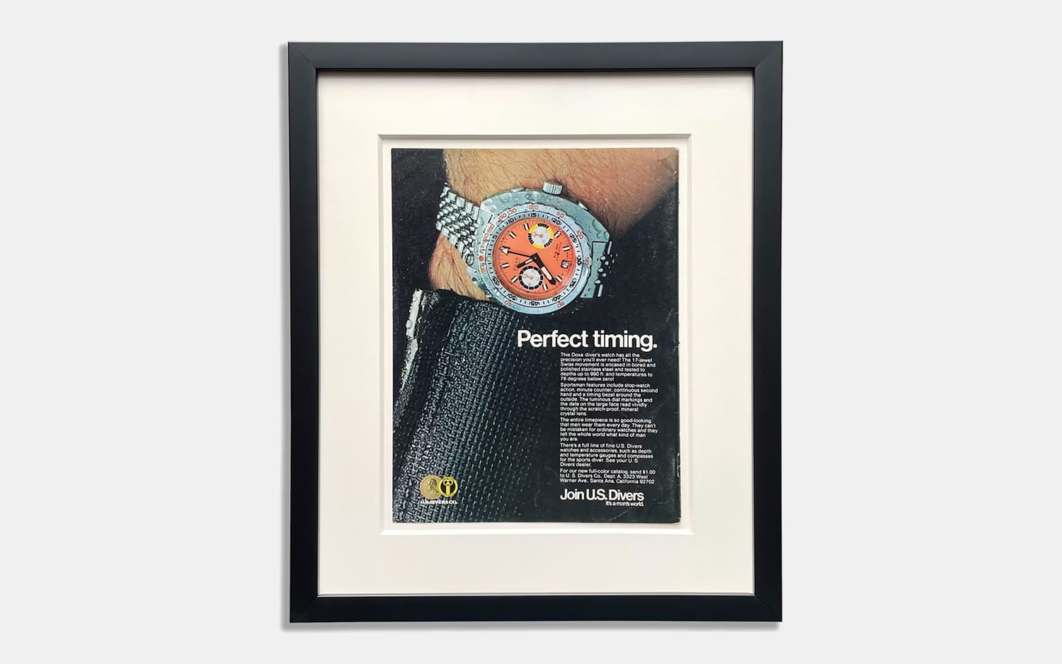 1970 Doxa Original Magazine Ad