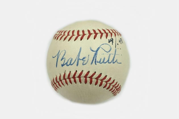 Babe Ruth Autographed Baseball