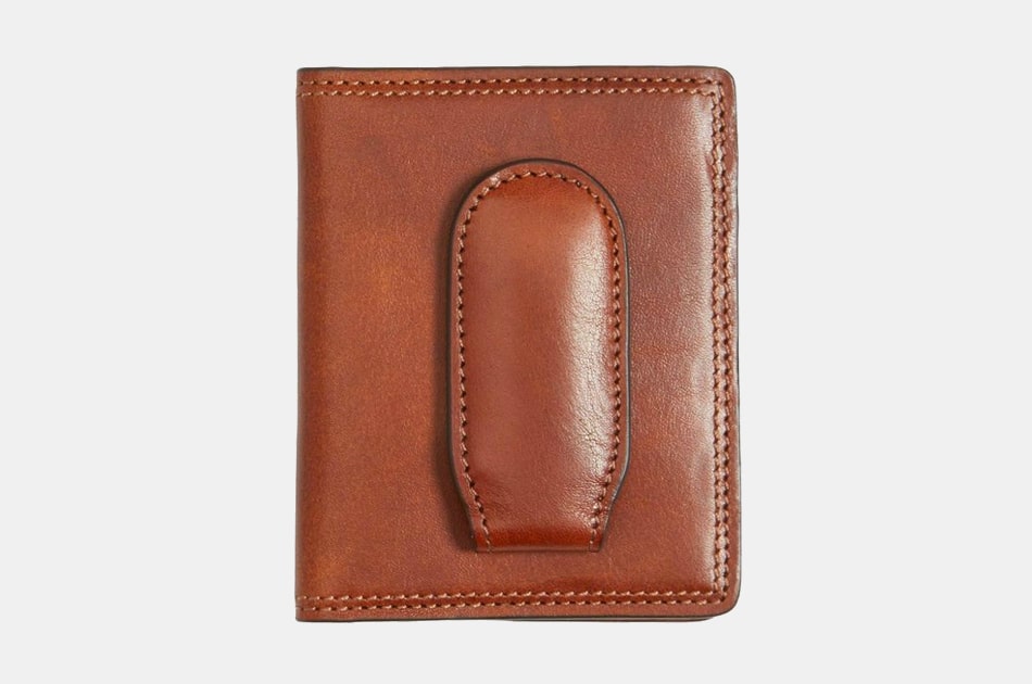 Bosca Leather Money Clip Wallet