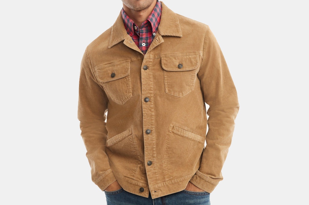 Brooks Brothers Medium Wale Corduroy Trucker Jacket