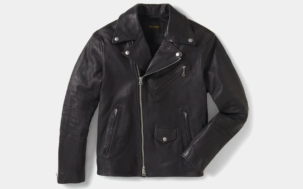 Buck Mason Bruiser Leather Moto Jacket