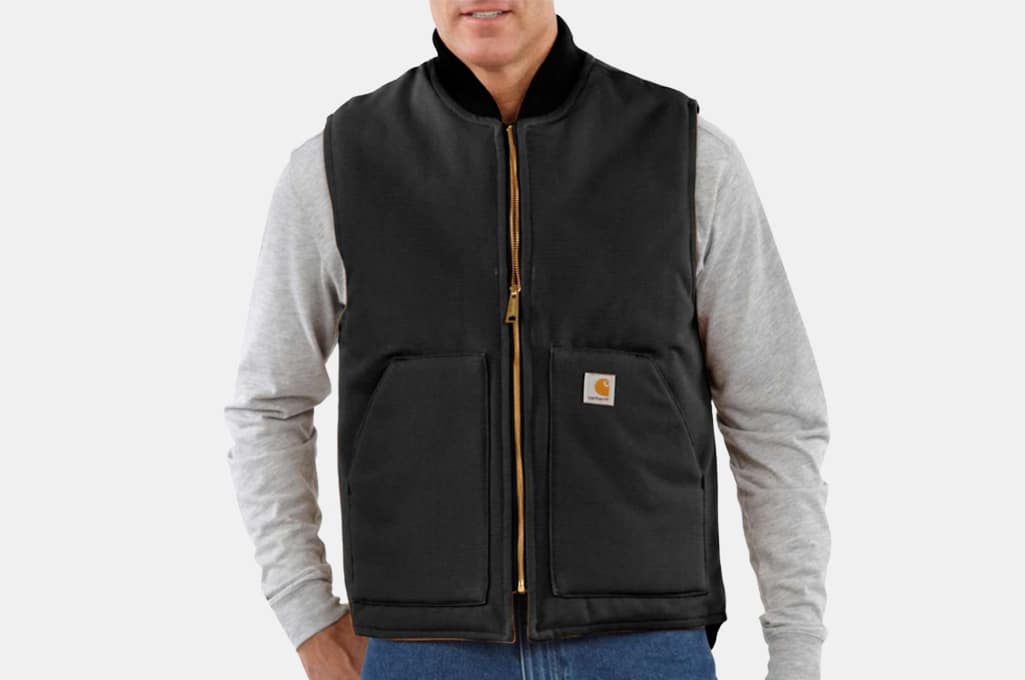 Carhartt Relaxed Fit Firm Duck Insulated Rib Collar Vest