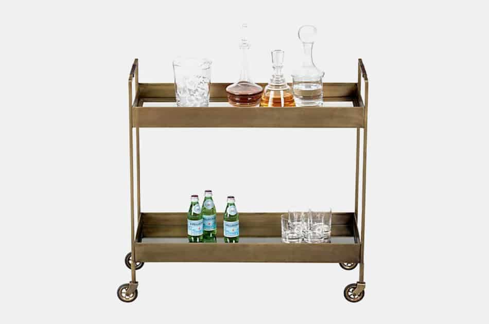 Crate & Barrel Libations Bar Cart