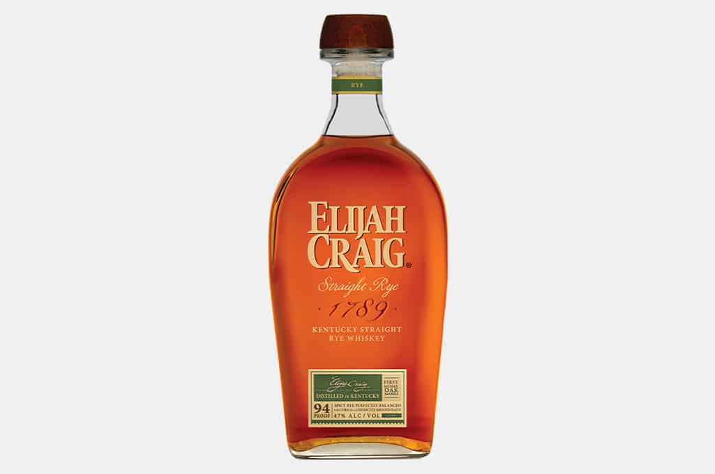 Elijah Craig Straight Rye Whiskey