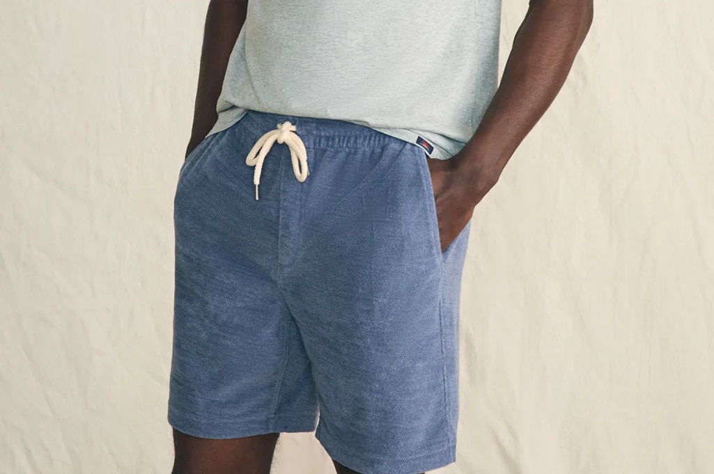 Faherty Cabana Towel Terry Sweatshorts