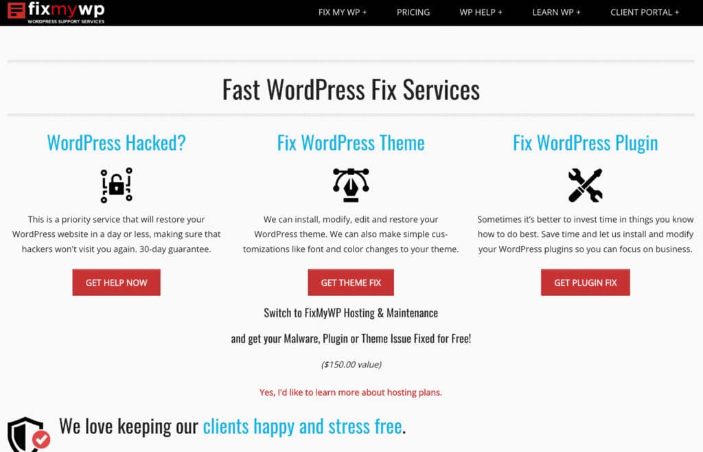 FixMyWP WordPress Support