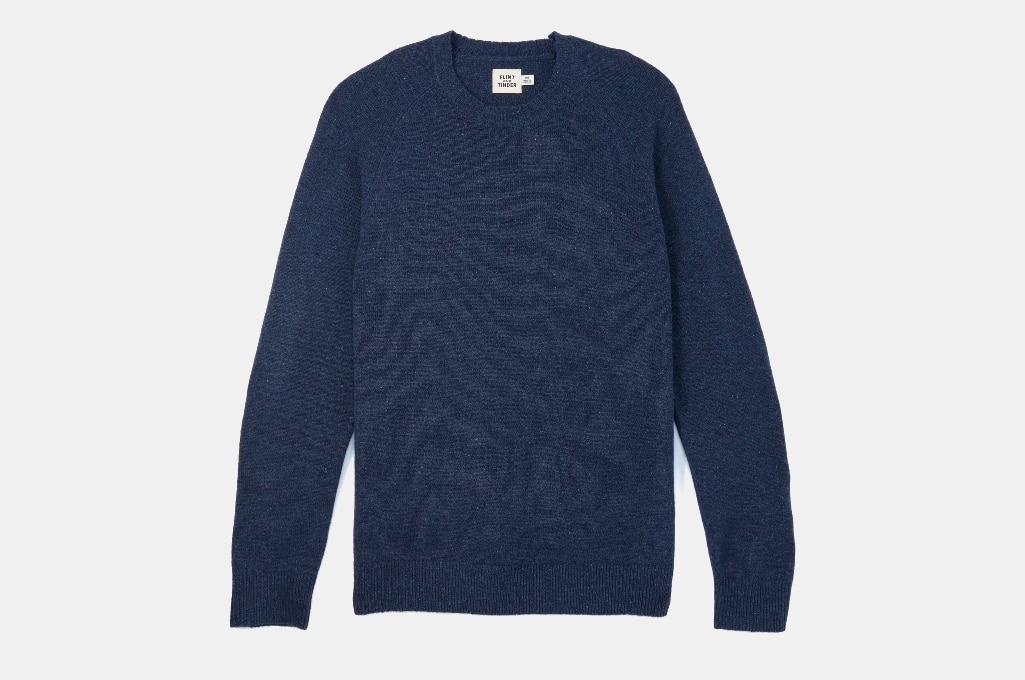 Flint and Tinder Speckled Merino Wool Crewneck Sweater