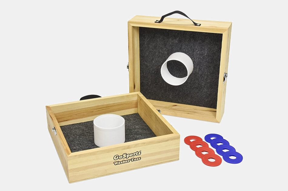 GoSports Premium Birch Wood Washer Toss Game