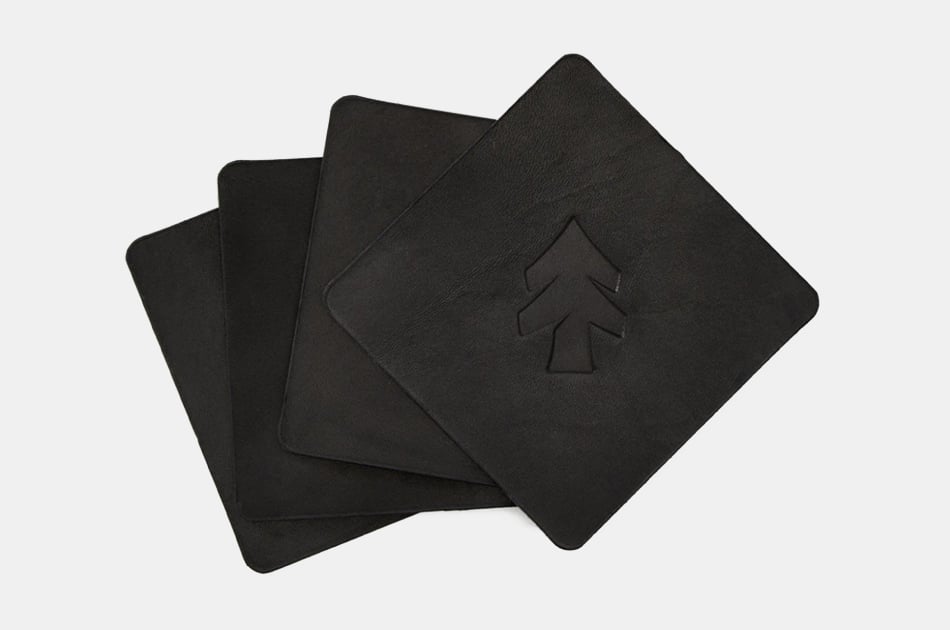 Huckberry Leather Coasters