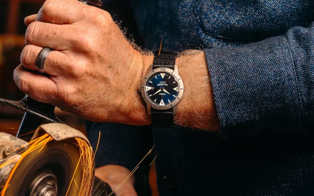 Huckberry x Zodiac Super Seawolf Titanium Skin Diver Watch