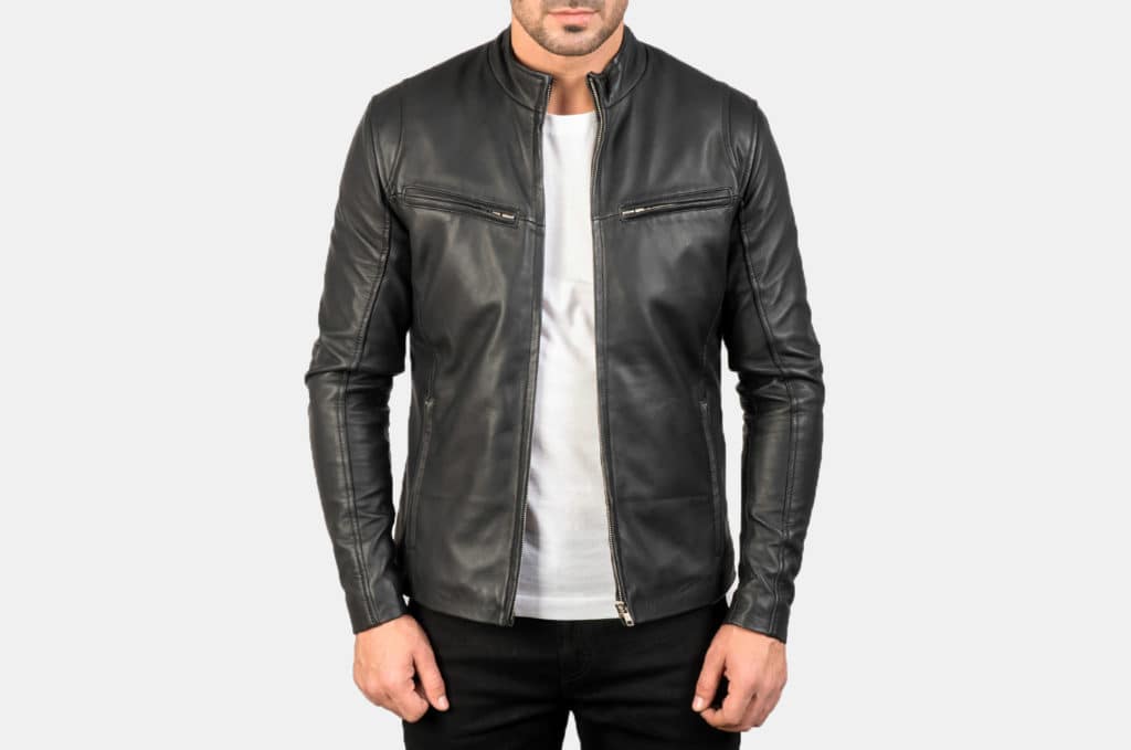 Ionic Black Leather Jacket