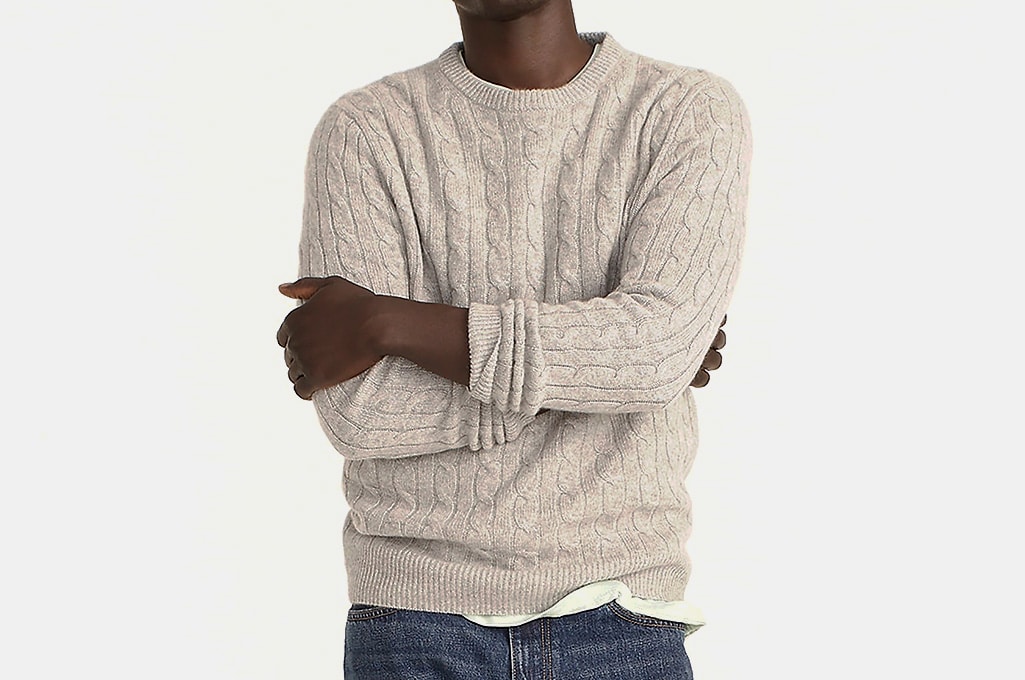 J.Crew Cashmere Cable-Knit Sweater