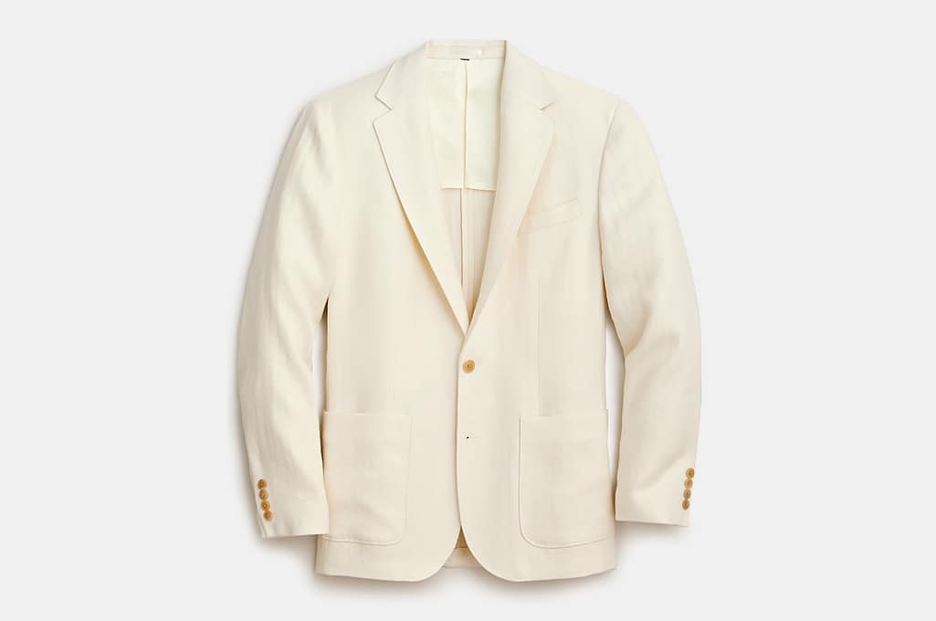 J.Crew Crosby Classic-Fit Blazer in Linen Twill Herringbone