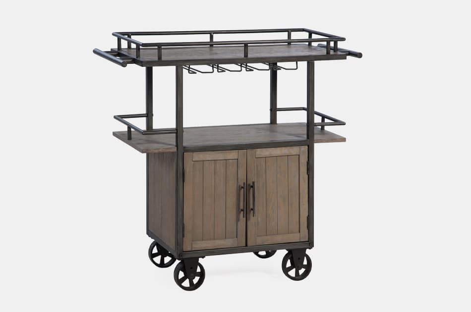 Jamestown Industrial Bar Cart