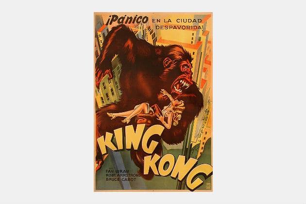 King Kong 1933 Argentine Poster