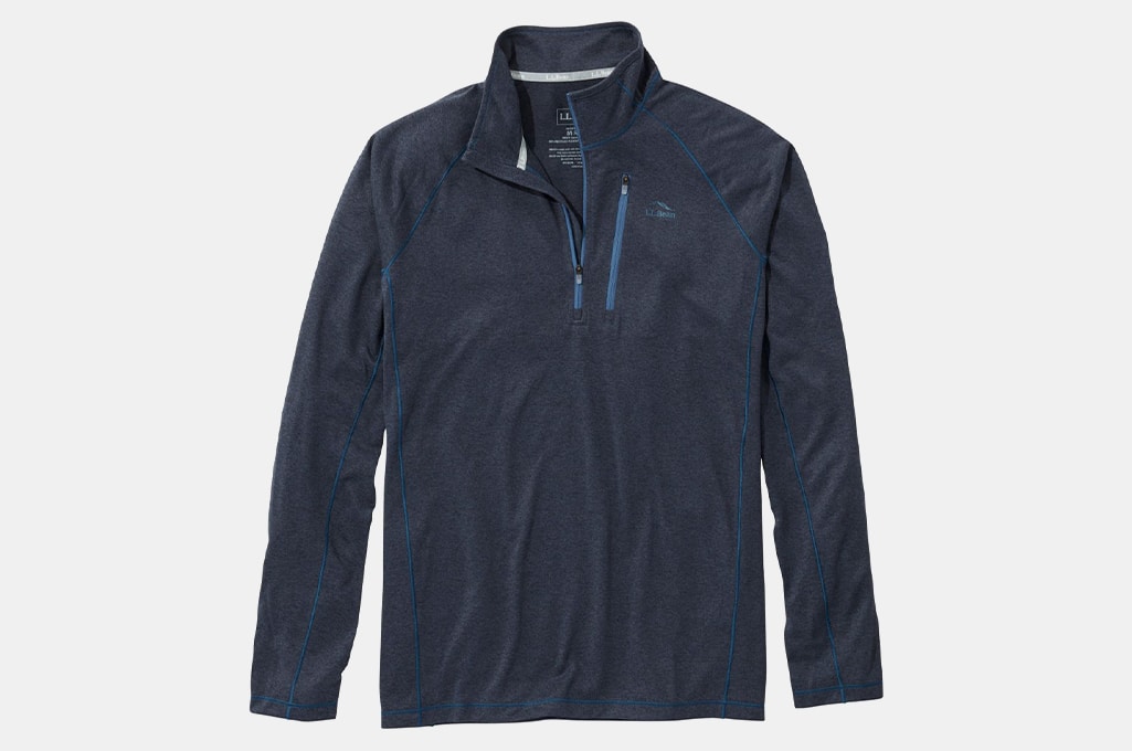 L.L. Bean Bean's Quick Dry Trail Tee 1/4 Zip