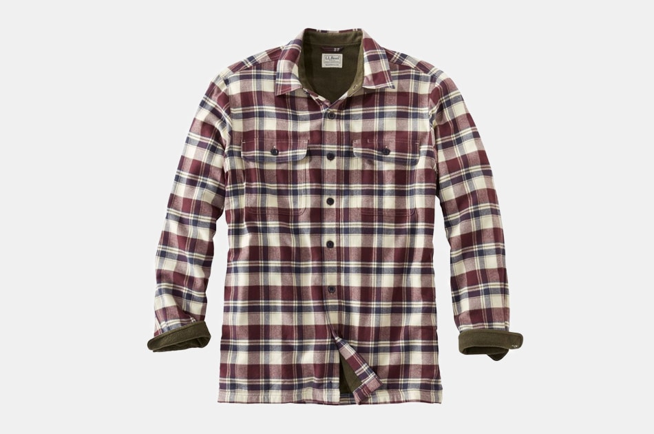 L.L. Bean Fleece-Lined Flannel Shirt