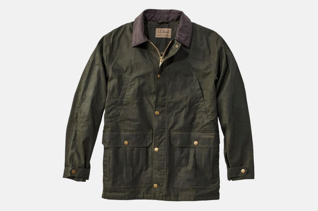 L.L. Bean Waxed-Cotton Upland Coat