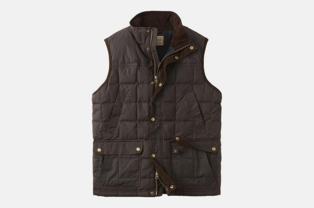 L.L.Bean Upcountry Waxed Cotton Down Vest