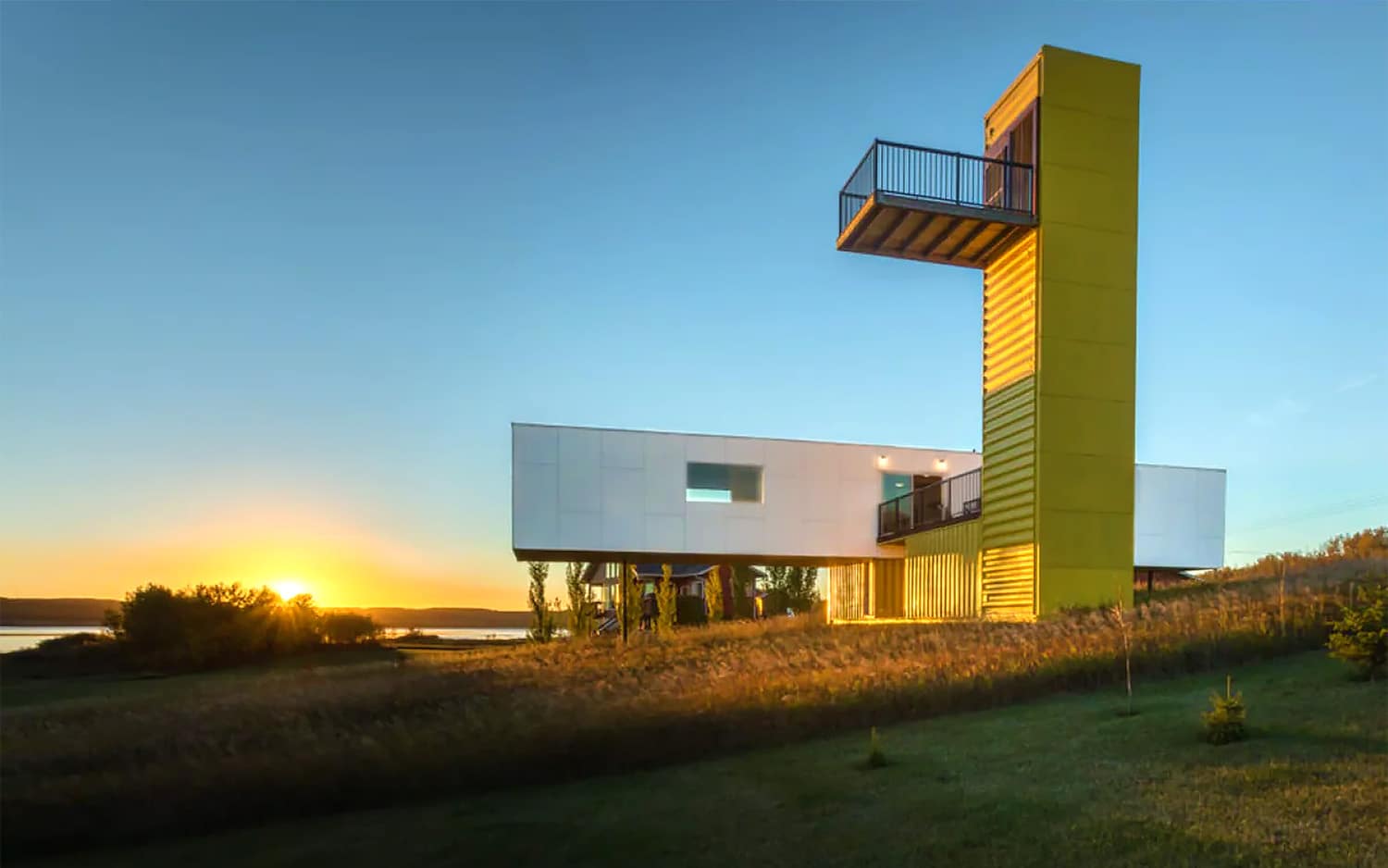 Lakefront Shipping Container - Manitoba Canada