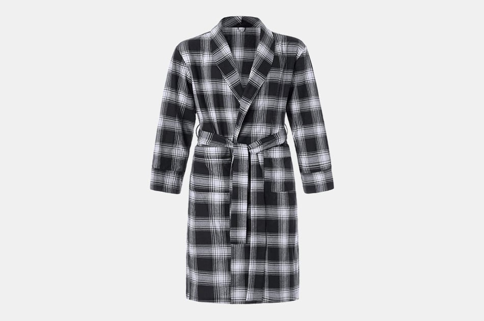 Latuza Men's Cotton Flannel Robe