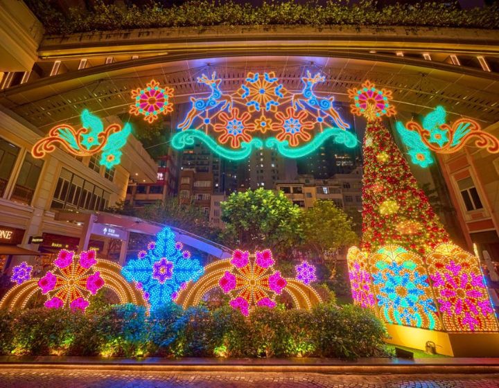 Lee Tung Avenue Christmas display in Hong Kong 2024