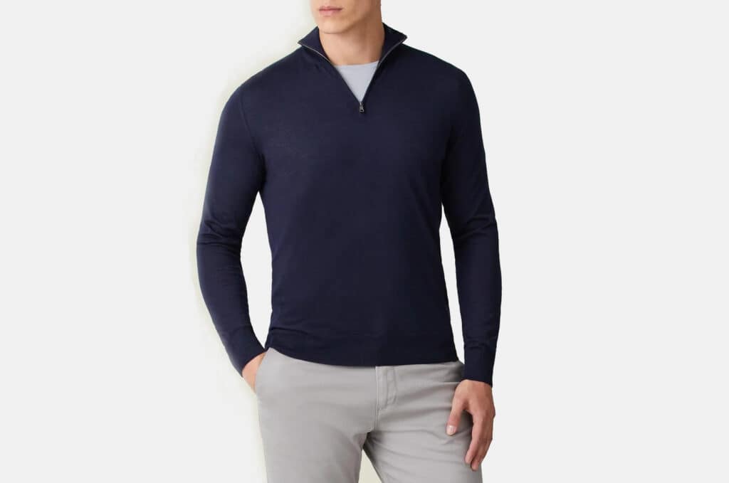 Luca Faloni Fine Silk Cashmere Zip-Up