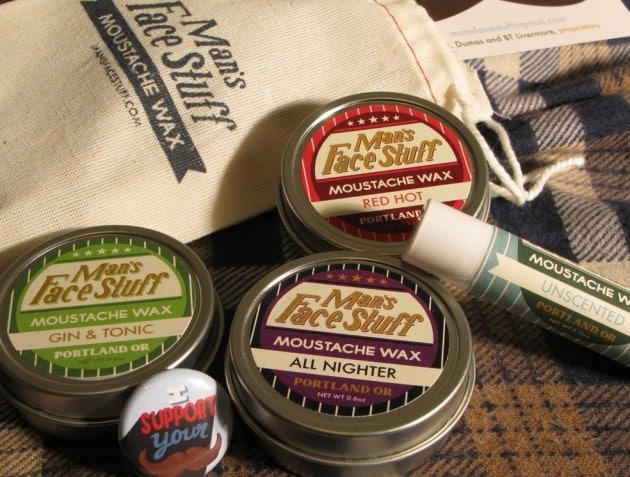 Mans Face Stuff Moustache Wax