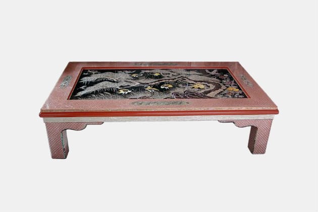 Mother of Pearl Inlay Asian Coffee Table