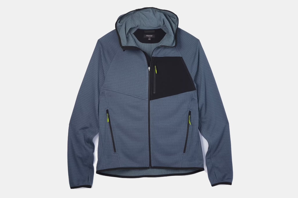 Proof Trail Grid Fleece Full Zip Hoodie