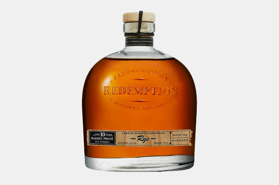 Redemption 10 Year Barrel Proof Rye Whiskey