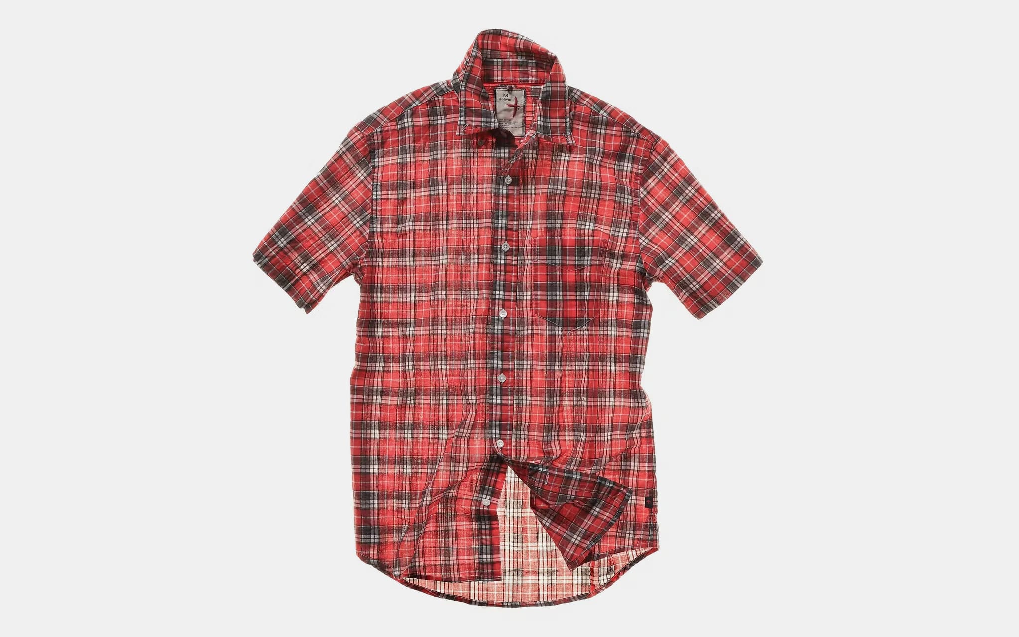 Relwen Airtex Seersucker Camp Shirt