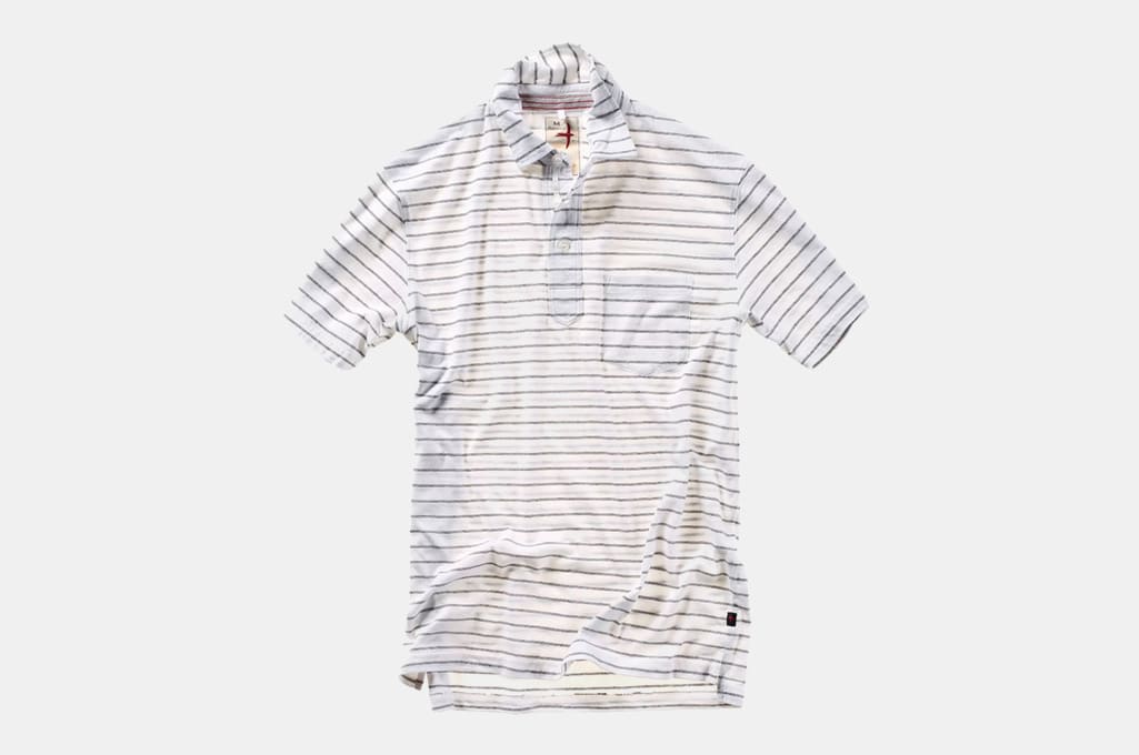 Relwen Bar Stripe Polo Shirt