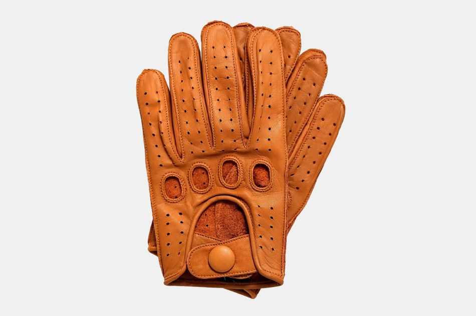 Riparo Reverse Stitched Leather Driving Gloves