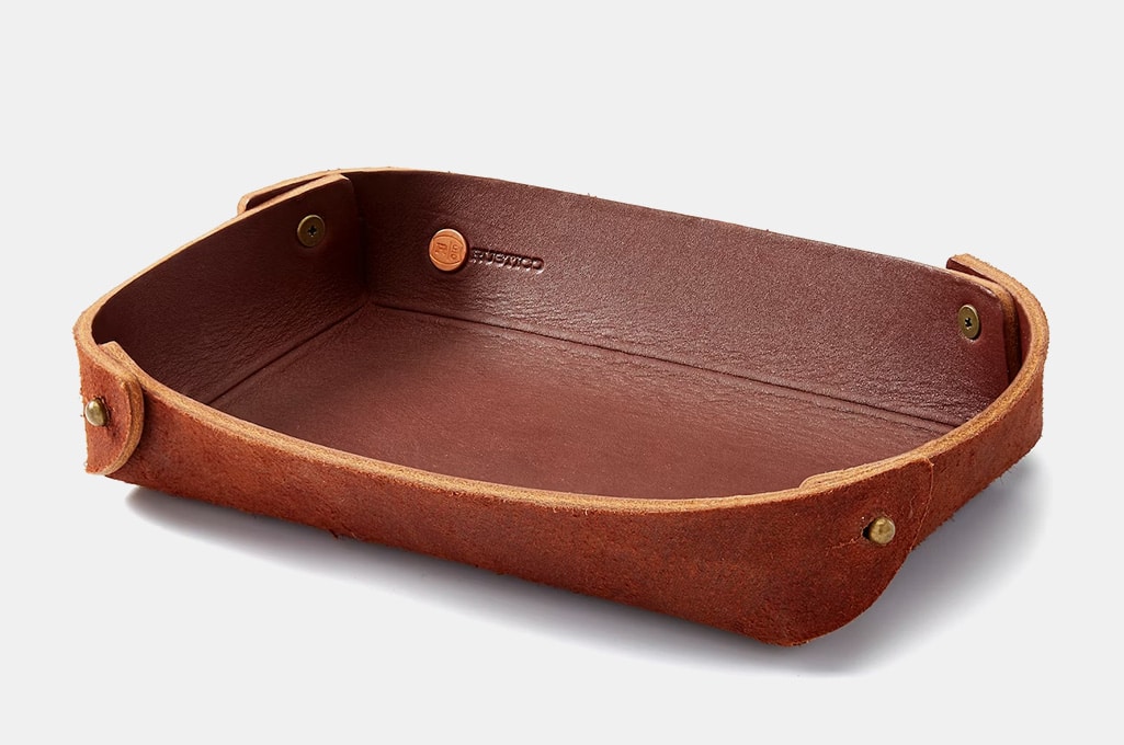 Rustico Basin Leather Catch-All