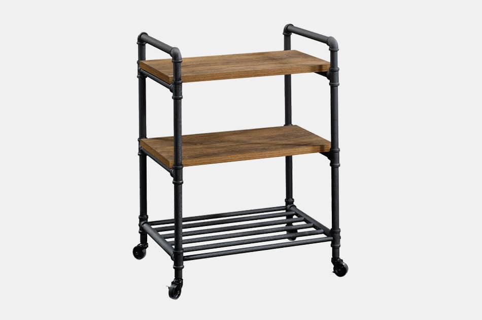 Sauder Iron City Bar Cart