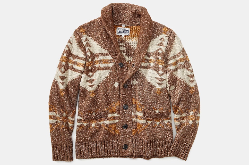 Schott The Motif Cardigan Sweater