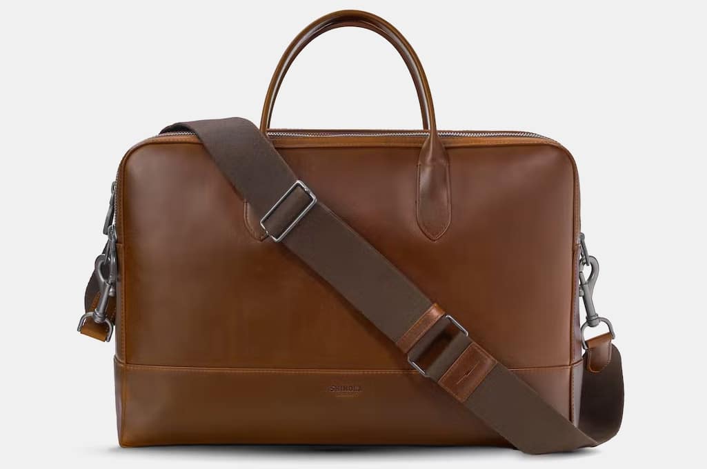 Shinola Canfield Double Zip Briefcase