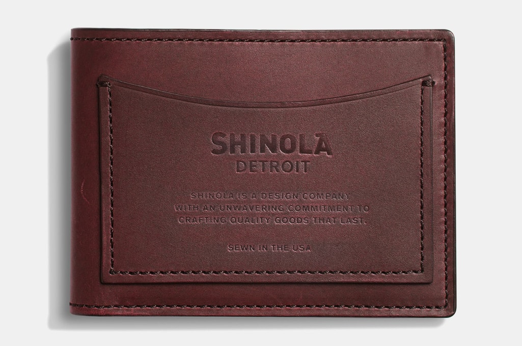 Shinola Pocket Bifold Wallet