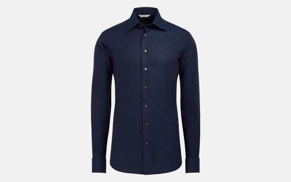 Suitsupply Navy Royal Oxford Slim Fit Shirt