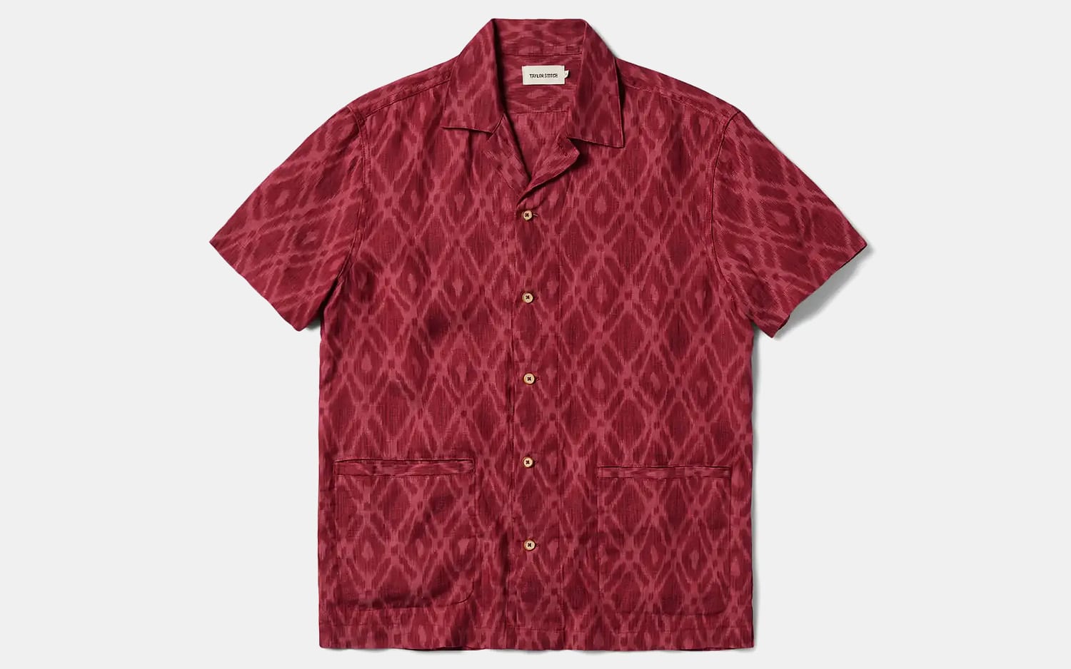 Taylor Stitch Havana in Wine Ikat Shirt