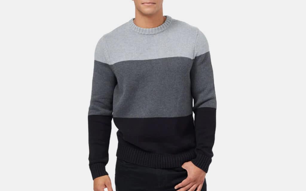 TenTree Highline Blocked Crew Sweater