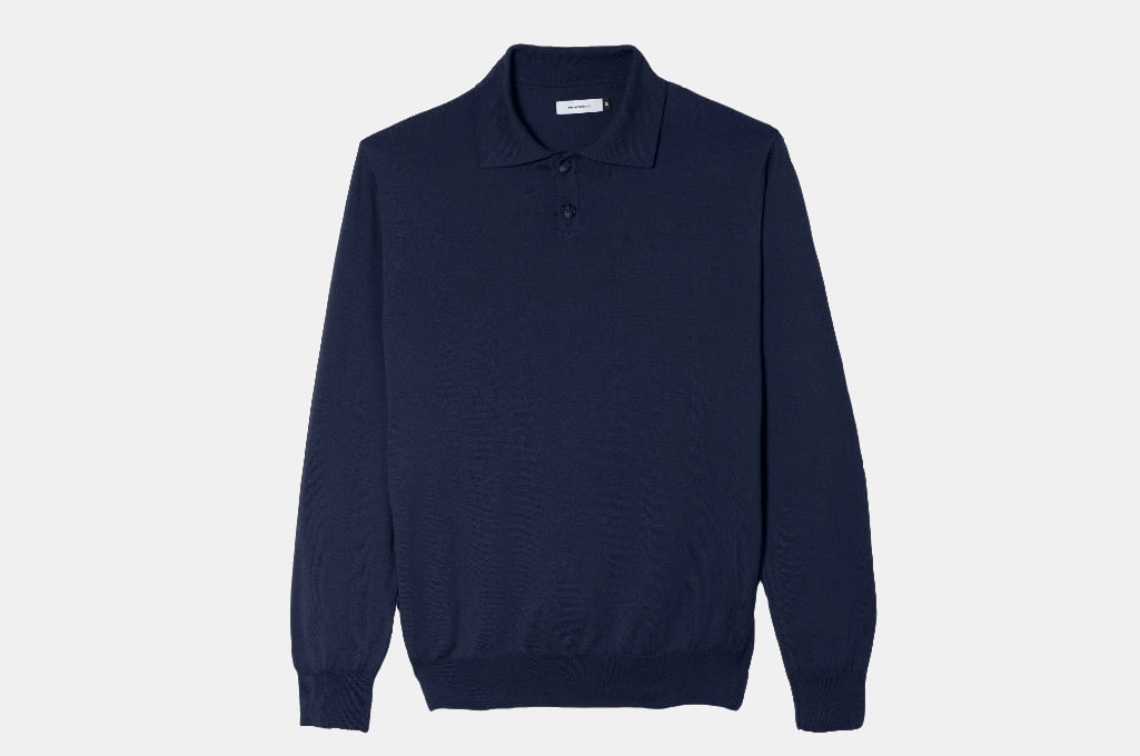 The Resort Co. Long-Sleeve Knitted Polo