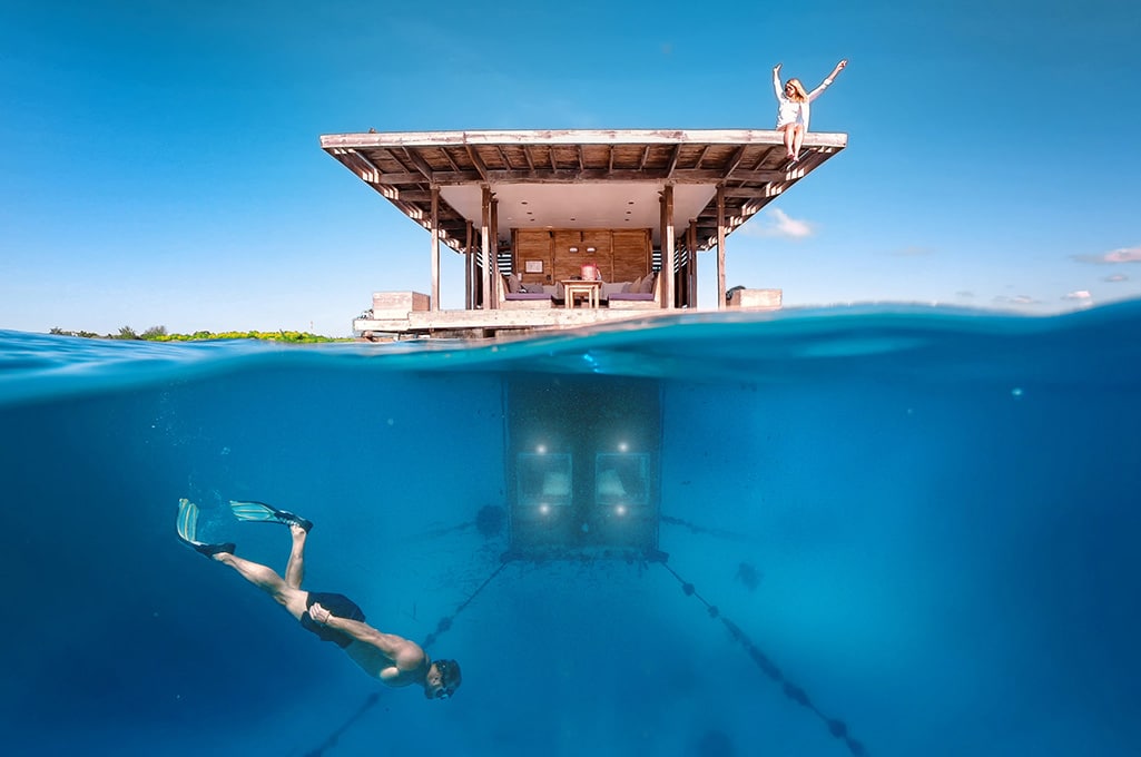 The Underwater Room at the Manta Resort - Pemba Island, Tanzania