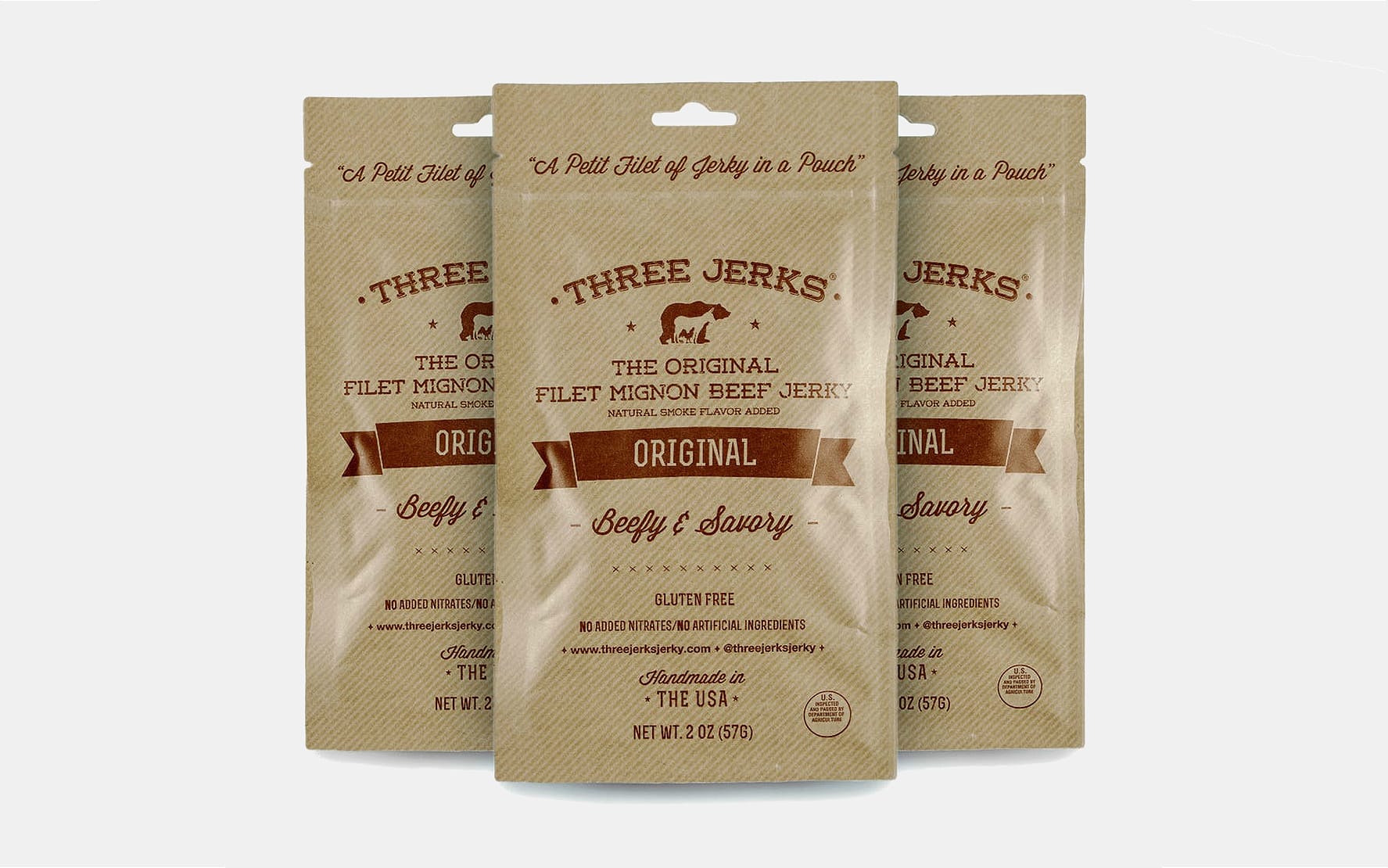 Three Jerks Filet Mignon Beef Jerky