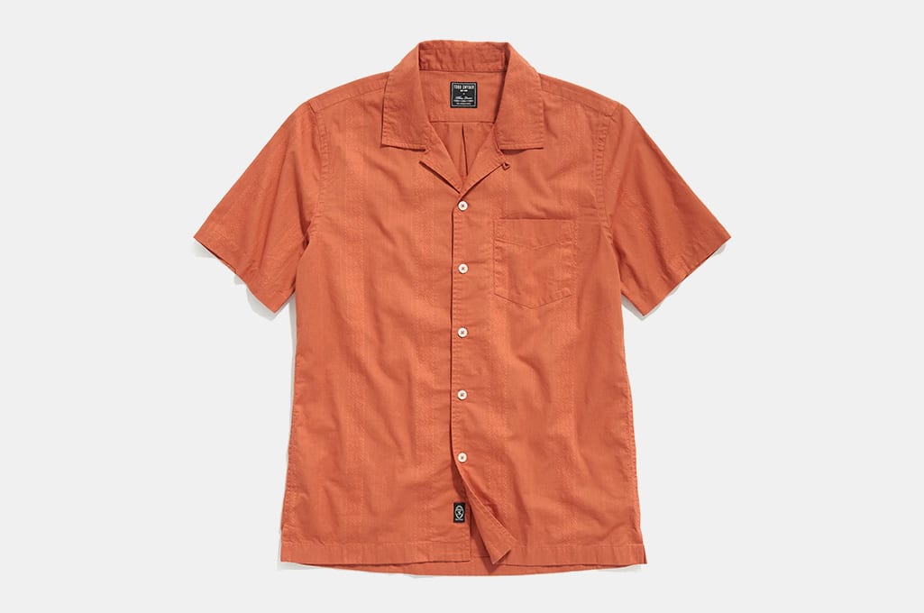 Todd Snyder Jacquard Camp Collar Shirt