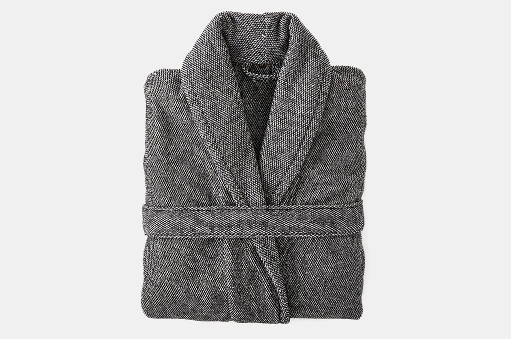 Upstate Herringbone Smoking Robe