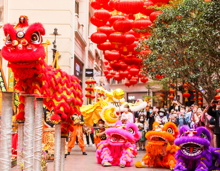 weekend planner lee tung avenue lights up for chinese new year with lion and dragon dances, things to do with kids in hong kong 