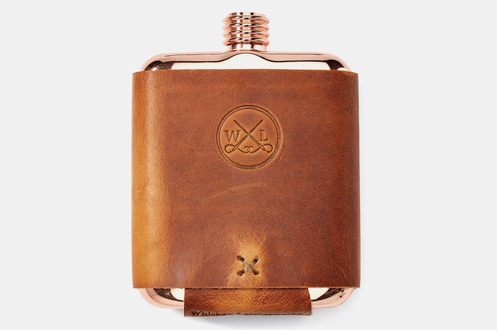 Whiskey Leatherworks Clark Fork Copper Flask