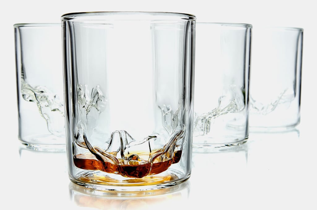 Whiskey Peaks Rocks Glasses